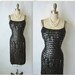 50's Sequin Wiggle Dress // Vintage 1950's Hourglass Marilyn Monroe Cocktail Party Wiggle Dress S