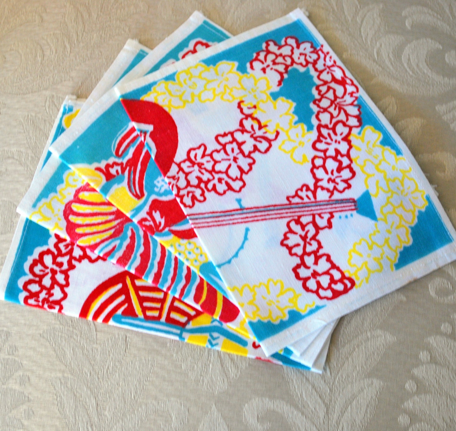 Vintage Linen Party Napkins