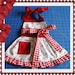 Children's Apron with ruffle sewing tutorial PDF pattern for girls INSTANT DOWNLOAD