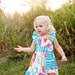 Children's clothing sewing tutorial PDF pattern Ruffle Sleeve girl's dress by Tenderfeet Stitches INSTANT DOWNLOAD