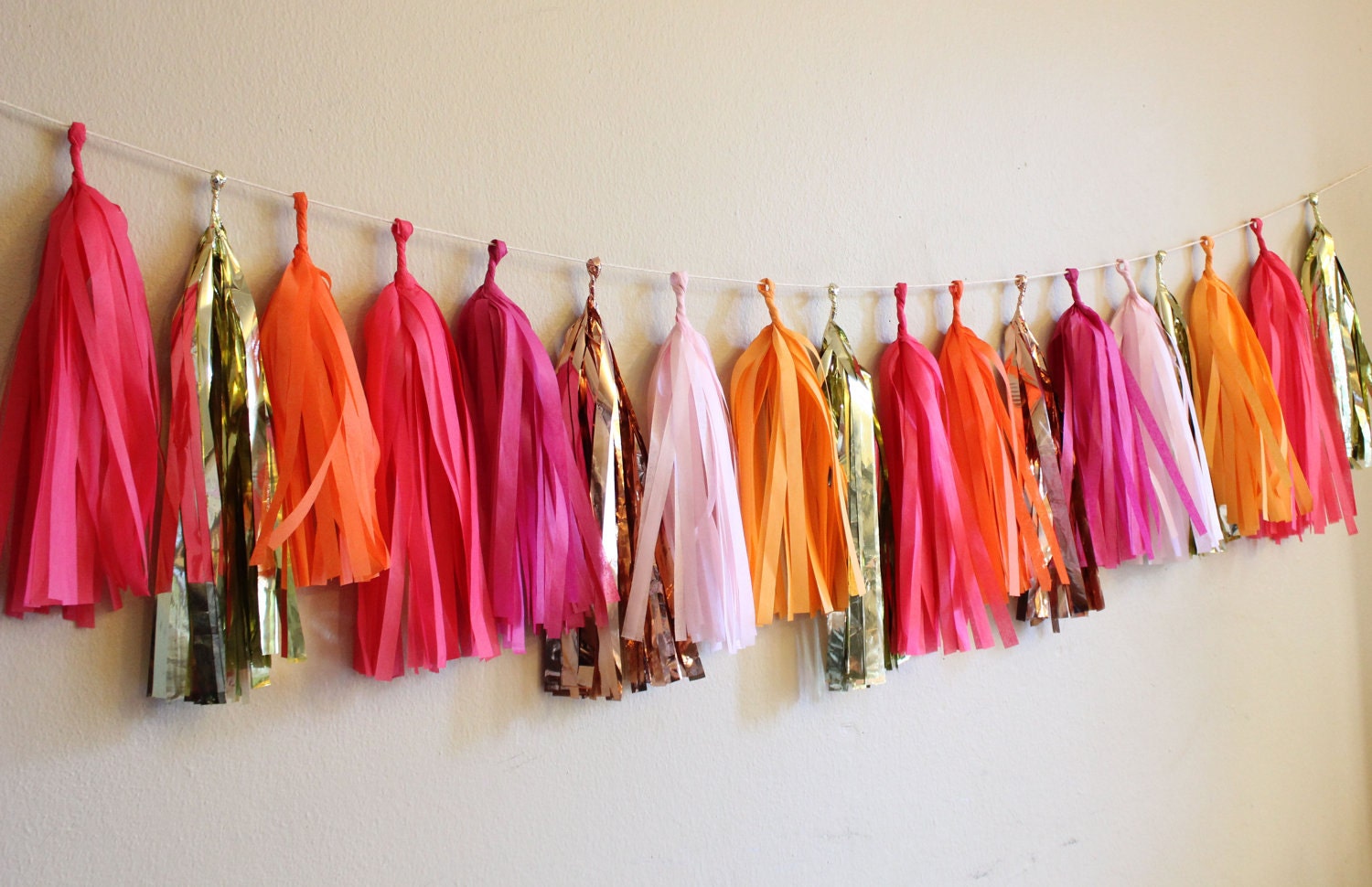 TIssue Tassel Garland- Electric Love