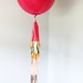 Party Totem - Balloon Tassels, Pink and Orange