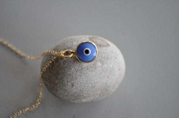 Gold Evil Eye Necklace