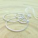 Silver Hoop Earrings Wire Wrap Earrings Spiral Earrings Hammered Earrings Wire Wrapped Jewelry Holiday Accessories Jewelry Gifts Under 20