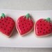 Mini strawberry sugar cookies - 3 dozen