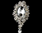 Bridal Crystal Vintage Brooch BP27CN with Free Shipping on US orders