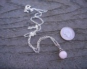 Light Pink Quartz Bead Necklace