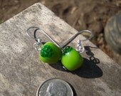 Green Apple Earrings