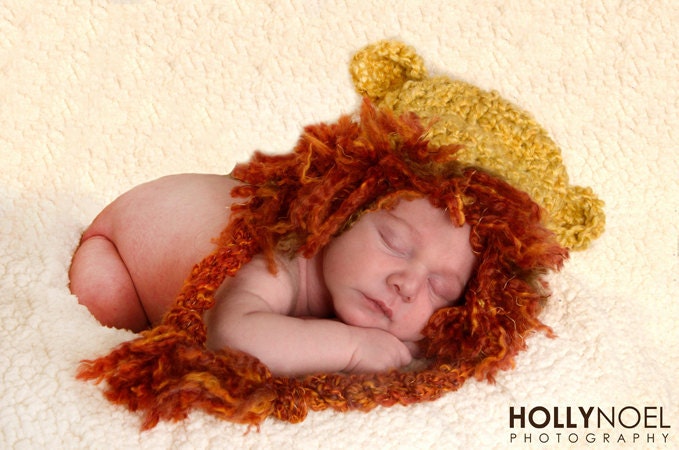 Lion HatCrochet Newborn Photography Prop
