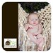 Sepia Brown Fringe Hammock Baby Photo Prop Blanket Photography Prop Newborn Infant 'Granola'