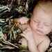 Brown Green Cream Fringe Baby Blanket Woodland Newborn Photo Prop