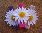 White Daisy Hair Clips - Sping Fling Trio