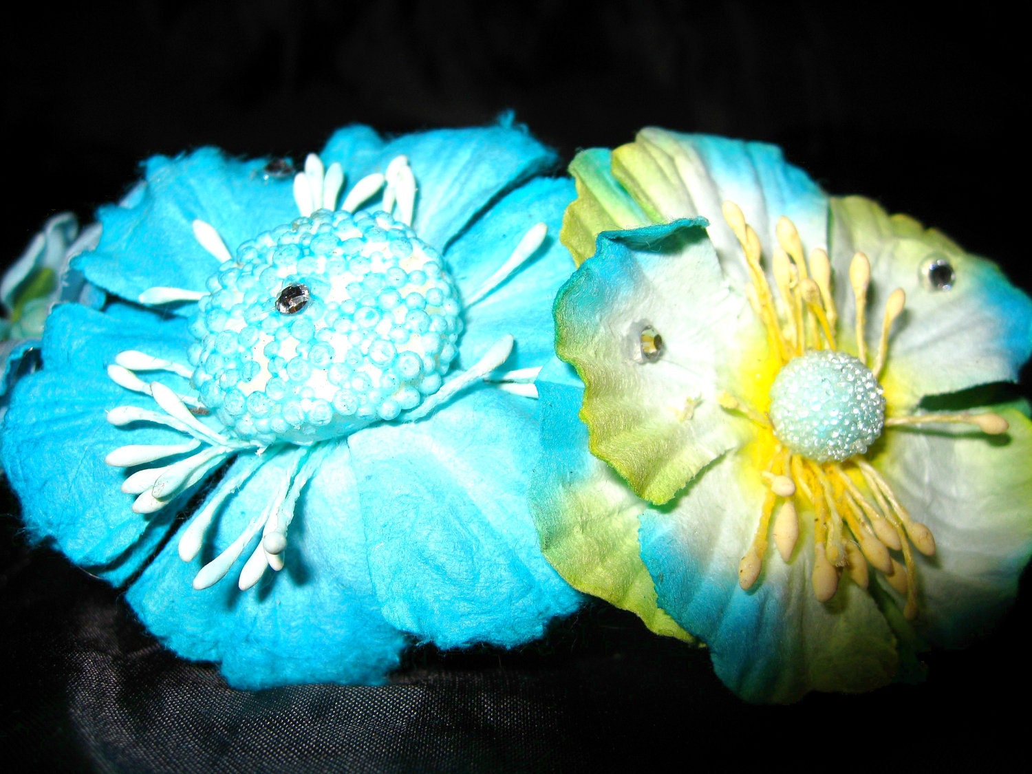 Blue Flower Headband