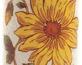 SALE 20% OFF Vintage Royal Haeger Ceramic Stoneware Sunflower Vase
