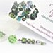 Light green Swarovski earrings with oxidized silver findings