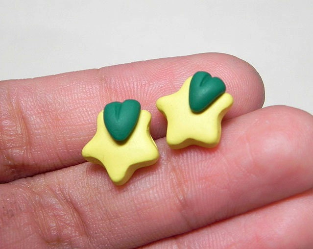 Paopu Fruit Studs by Lyssasstuff on Etsy