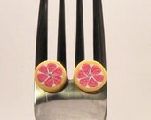 Tiny Ruby Red Grapefruit Post Earrings by Lyssasstuff on Etsy