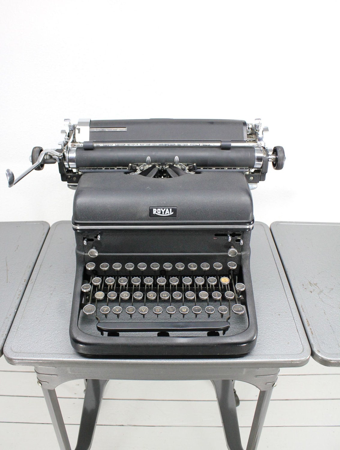 Black Royal KMM Typewriter- Art Deco Industrial