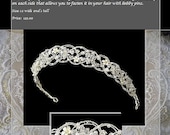 Flowers & Pearls Woven Bridal Headband Tiara