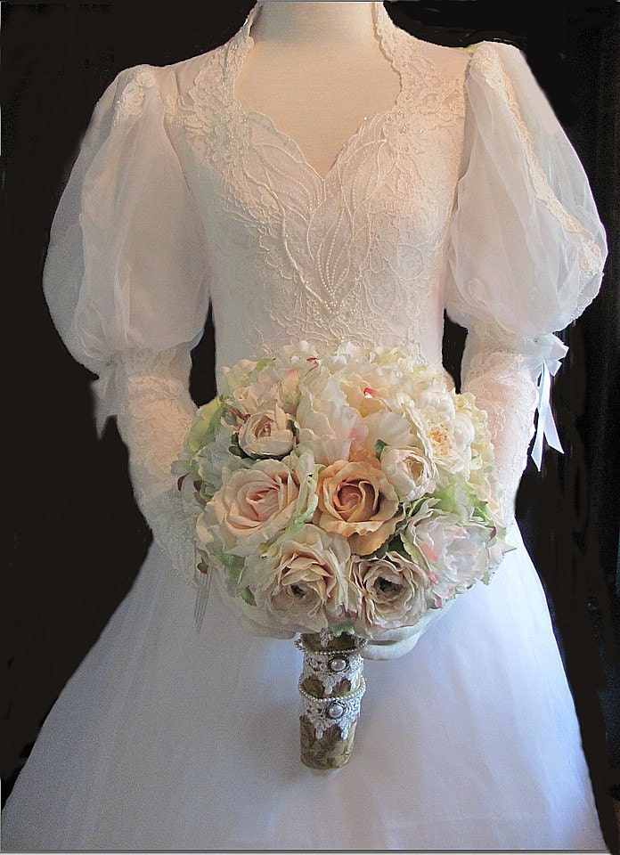 Park Avenue Vintage Victorian Bridal Bouquet 2