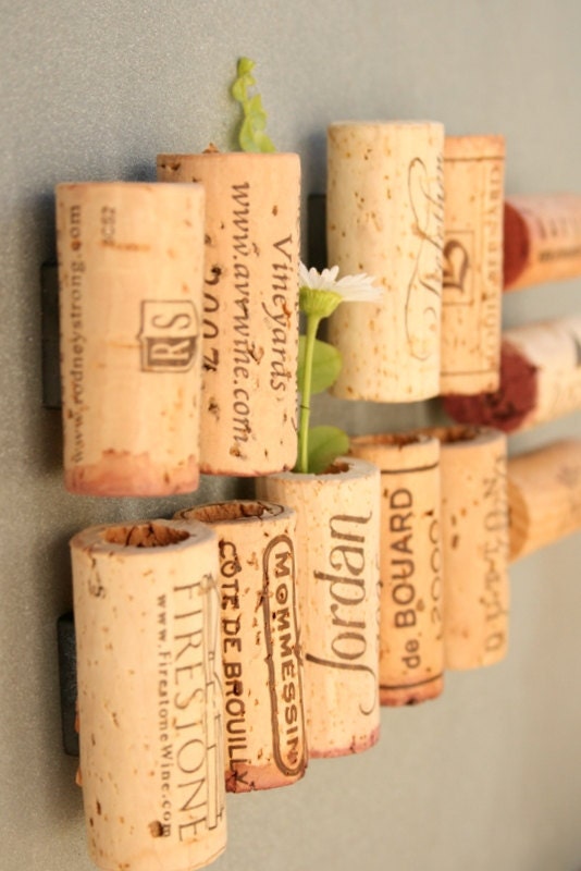 Wine Cork Magnets DIY Set of 12