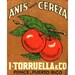 Cherry Anise Syrup - Puerto Rican Vintage Matchbook Print - Kitchen - Gift of wall decor