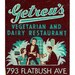 Vegetarian Restaurant Matchbook Print Brooklyn New York 1930s, Home decor, gift