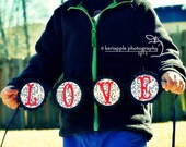 Love Banner, I love you, Engagement or Wedding Photography Prop  - small "LOVE" banner - colors can be customized