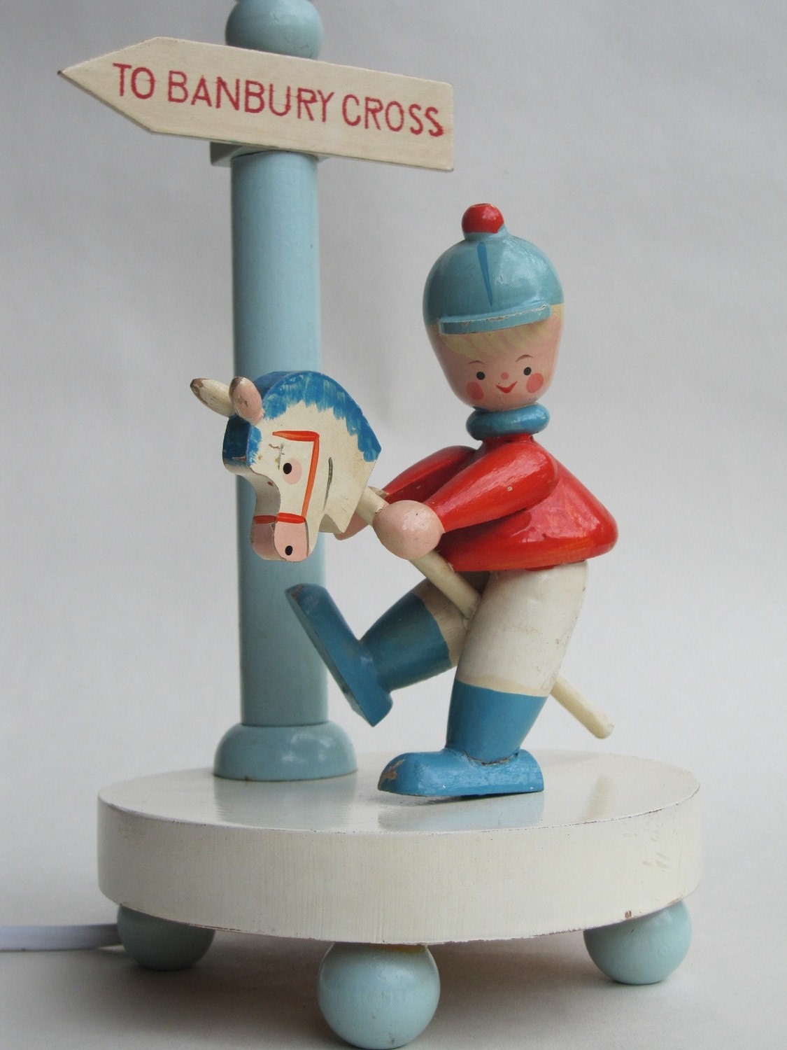 Little Boy to Banbury Cross light lamp for baby child nursery room decor by vintagenurserylamps on Etsy