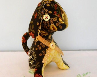 Retro Dog - 70s Vintage Daisy Fabric