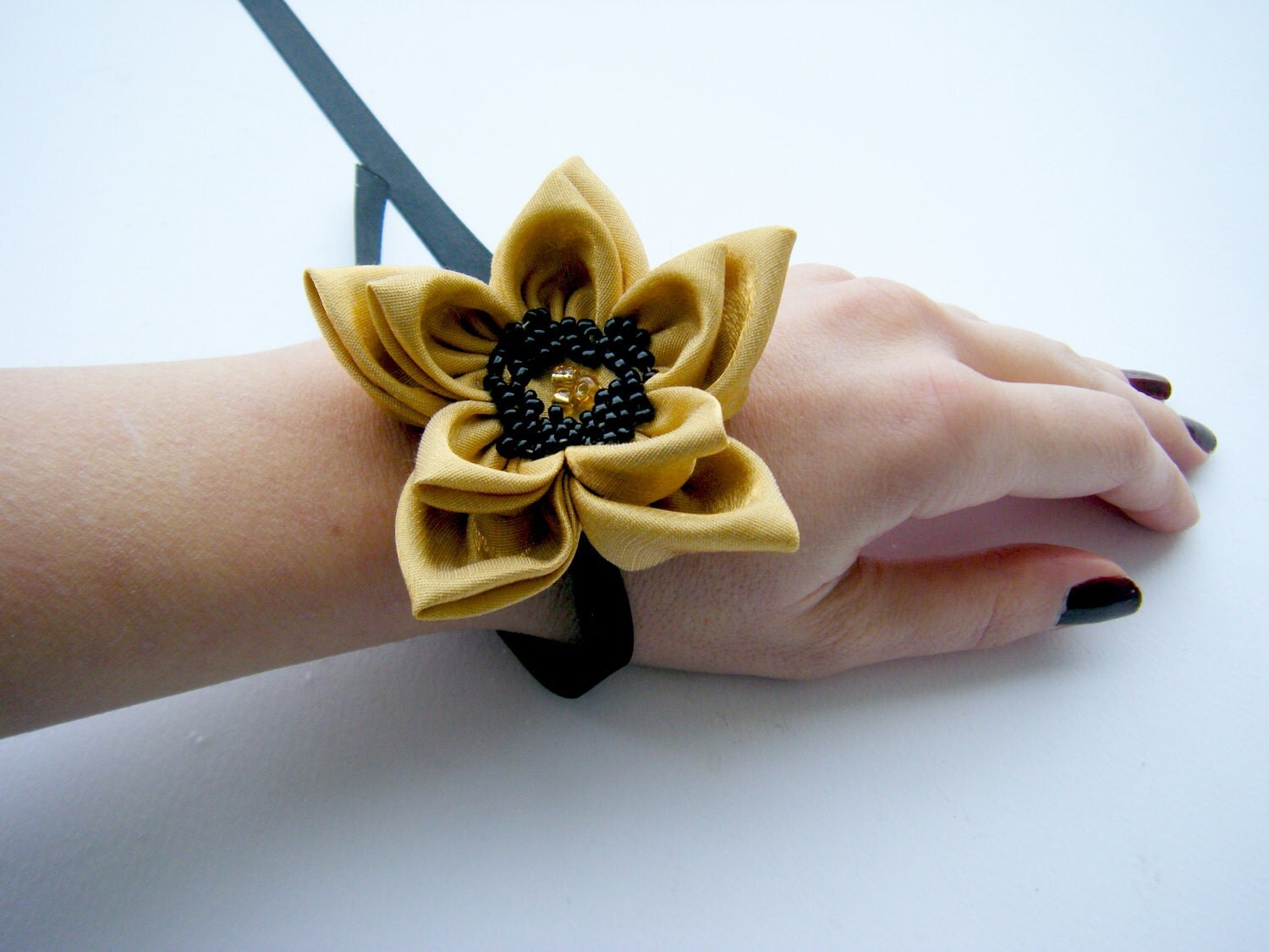 Gold Wrist Corsage