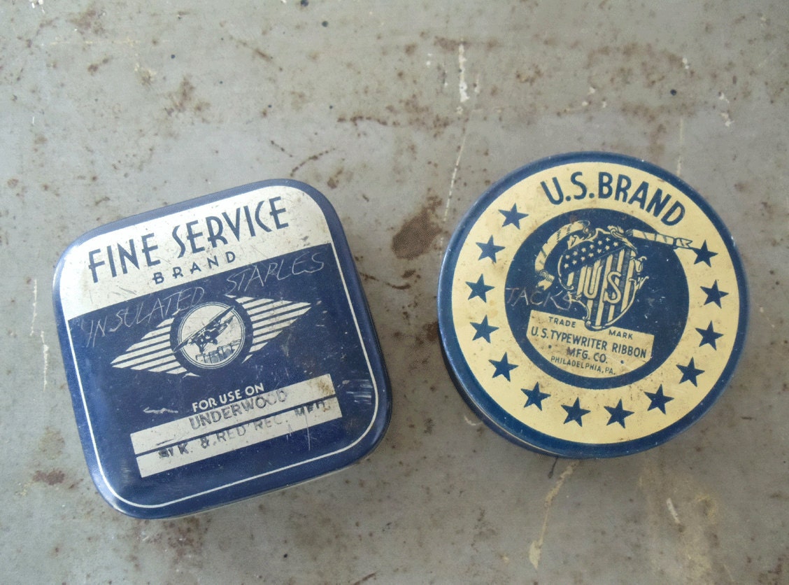 Typewriter Ribbon Tins