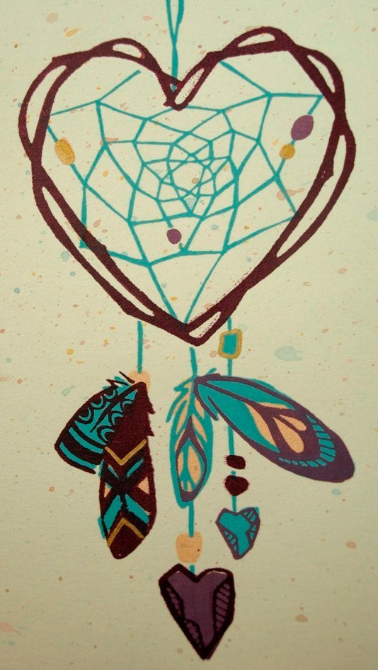 Dreaming of You Valentine Card and Envelope Screenprinted