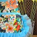 Fiesta Dio Los Muertos Sugar Skull Print Half Apron