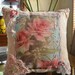 Floral Pre Filled Muslin Pillow Cottage Chic