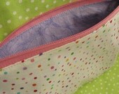 Zip Pouch Colorful Mini-Polka dots