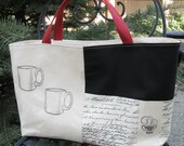 Tote Bag, Cotton, Coffee Theme