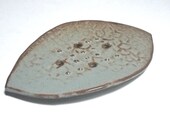 Soap Dish with drain holes and elevation points in Baby Blue