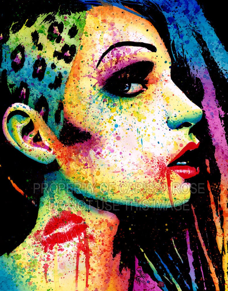 Intoxicated ORIGINAL Watercolor Painting 14x17 in