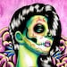 Dia De Los Muertos Pin Up Girl With Sugar Skull - Memories By Carissa 8x10