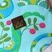 Baby Blanket Pretty Bird Aqua/Minky