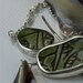Antique Shard Dragonfly Long Silver Asymmetric Necklace: Haiku Inspired