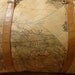 Vintage Globe Map Vinyl Vegan Duffle Duffel Gym Shoulder Bag Hold All Carry On