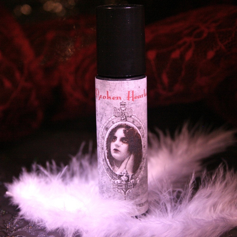 BROKEN HEARTED Artisan Gothic Perfume Oil Roll-On 10ml