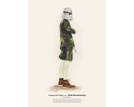 He Wears It 023 - Coruscant Clone Trooper wears White Mountaineering