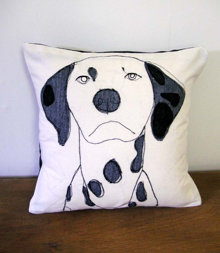 Dalmation dog cushion