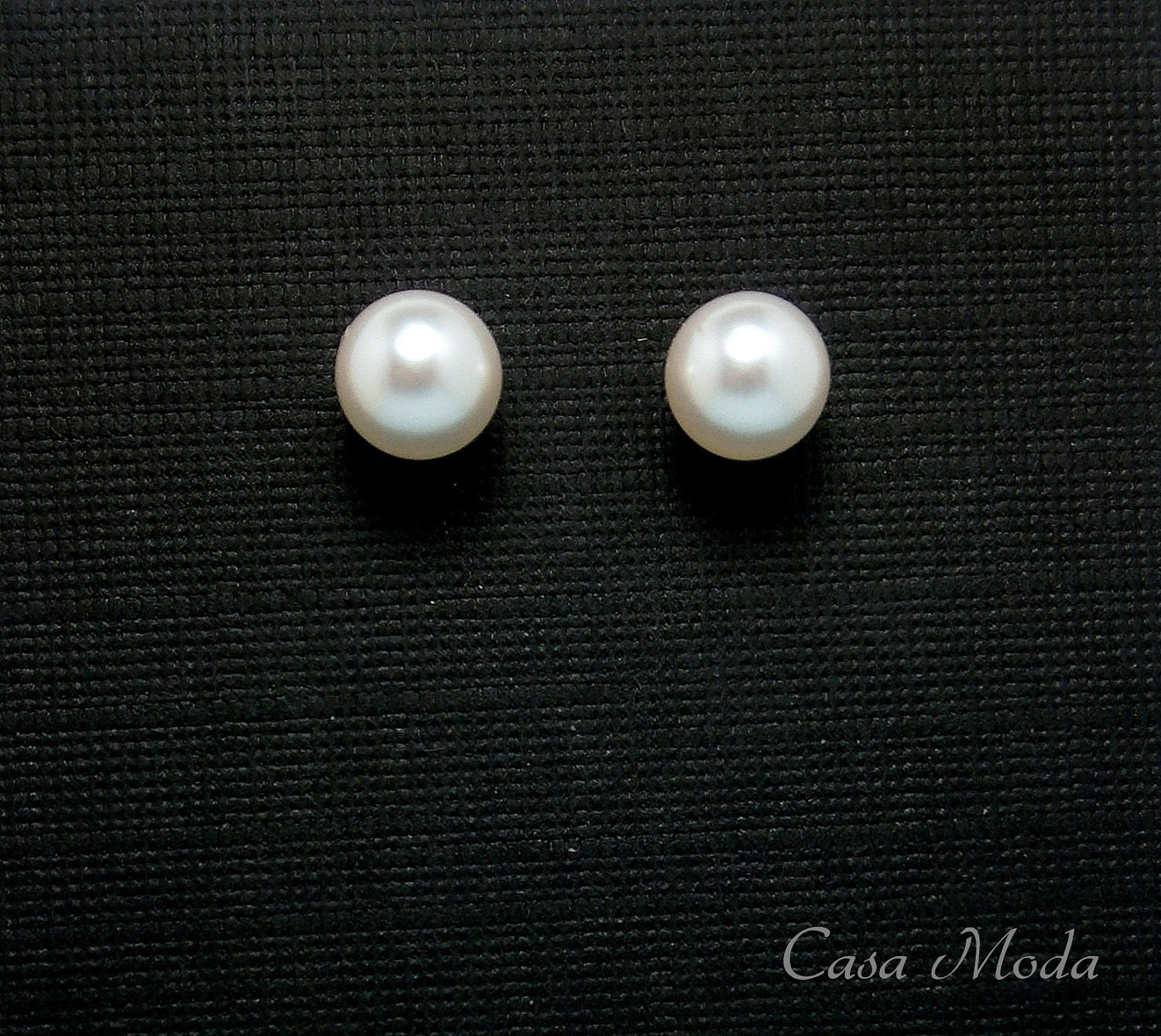 Bridal Pearl Earrings Wedding Jewelry In 14K Gold Filled Earrings With 8mm White Pearls