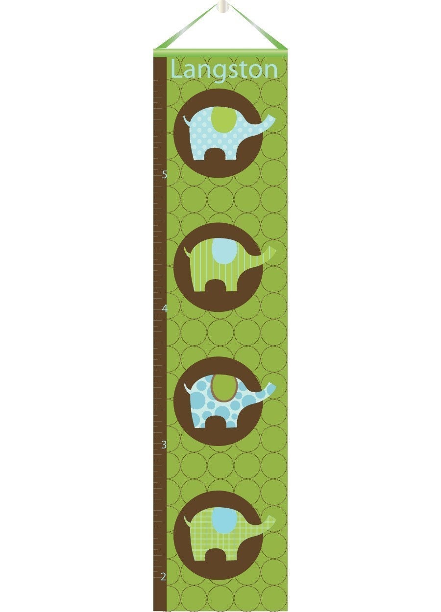 Elephant Growth Chart - Personalized