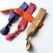 Knotted Hair Ties / Bracelets "Ready for Fall" Bundle of Four (4) Sporty Elastic Pony Tail Holders