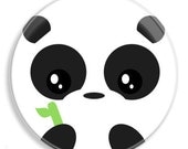 Panda 1 1/4 pinback button